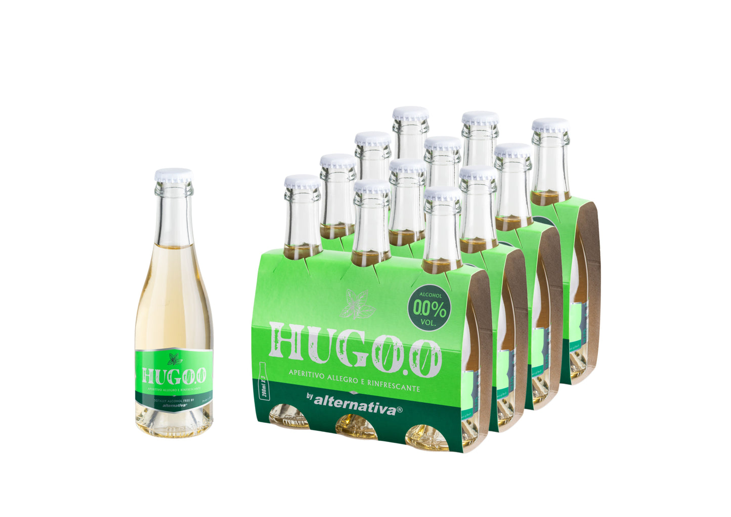 Confezione 3x200ml Alternativa Hug0.0 - Aperitivo analcolico